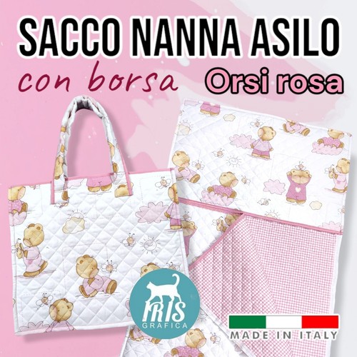 Sacco nanna asilo orsetti rosa - asilo,