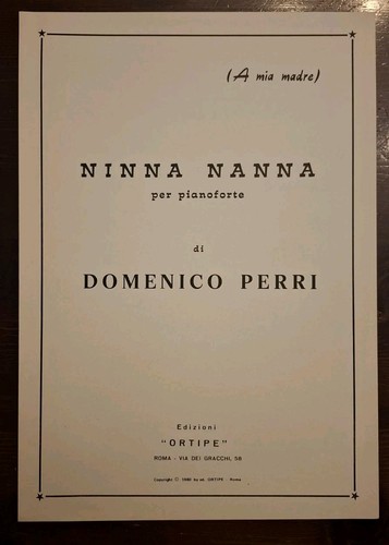 Ninna nanna domenico perri - domenico,