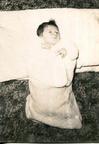 Foto epoca neonato avvolto - d'epoca-,