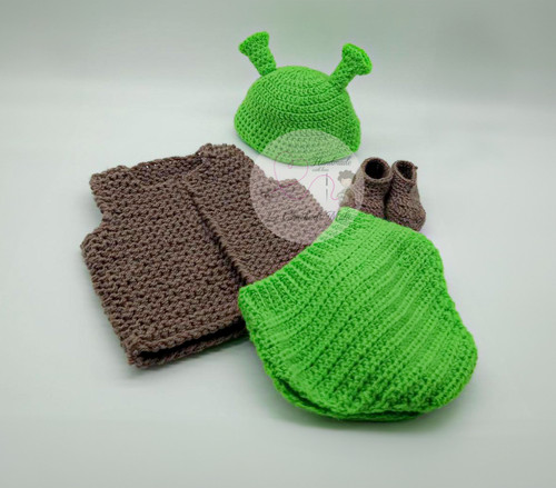 Set neonato tema shrek - a,