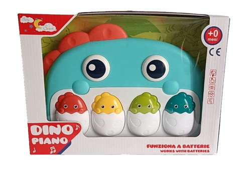 Giocattolo musicale dino piano - dino,