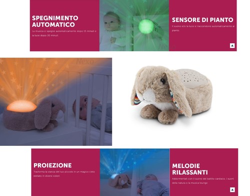 Peluche ninna nanna proiettore - peluche,